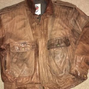 Brown Leathers Coat